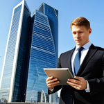 Moscow Financial District**

"A successful financial analyst, fully clothed in a professional business suit, standing confidently in front of a modern skyscraper in the Moscow International Business Center (Moscow City), daytime, sunny weather, holding a tablet displaying stock market data, appropriate attire, safe for work, perfect anatomy, correct proportions, natural pose, well-formed hands, proper finger count, natural body proportions, professional, high quality."

**