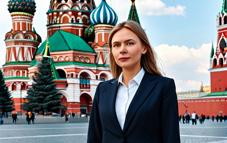 Moscow Businesswoman**

A professional businesswoman, fully clothed in a stylish, modern business suit, standing in front of the iconic St. Basil's Cathedral in Red Square, Moscow. Appropriate attire, safe for work, perfect anatomy, natural proportions, professional photograph, high quality. The scene should reflect modern Russia while respecting cultural landmarks.

**